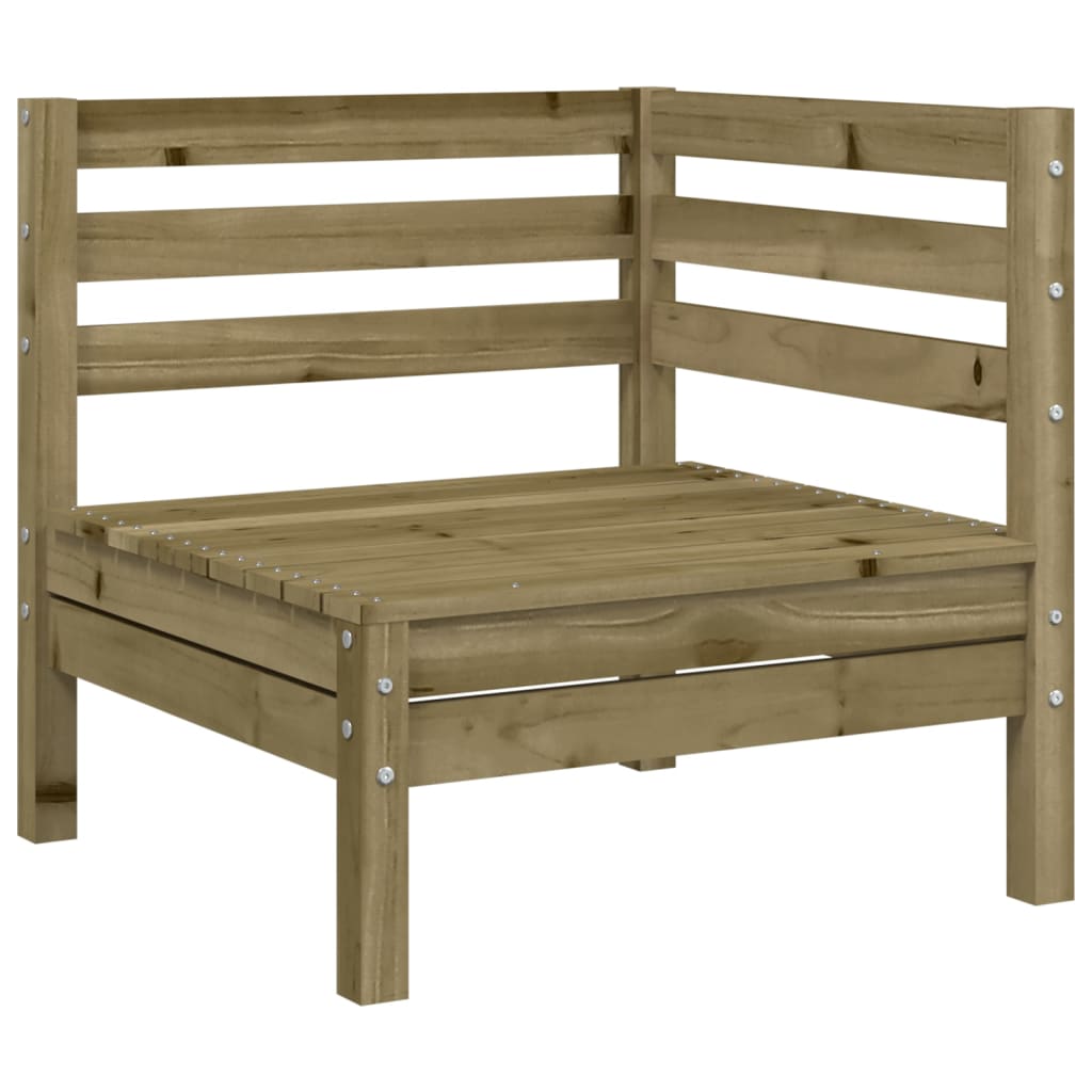 Divano da Giardino 3 Posti con Poggiapiedi Legno Massello Pino | homemem39