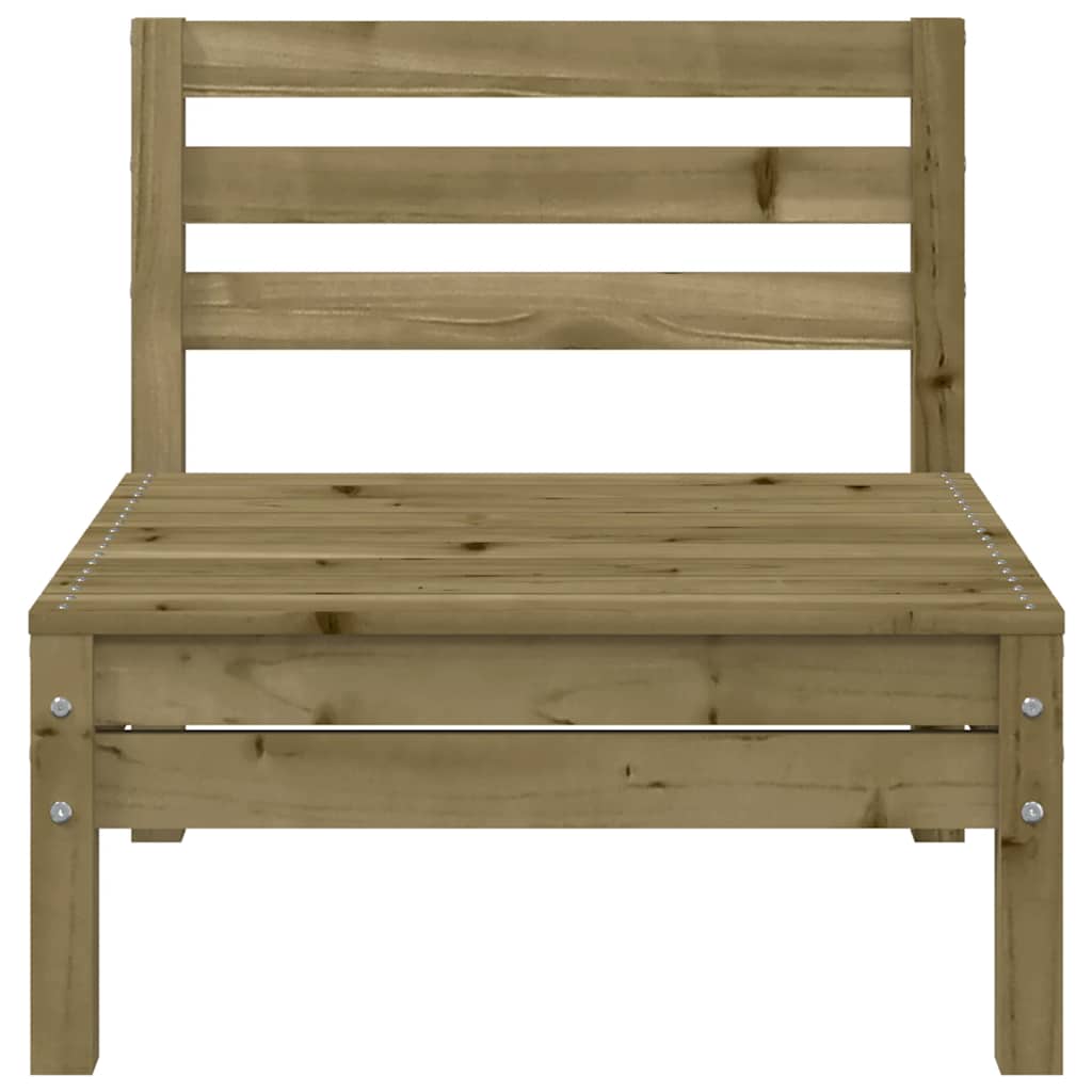Divano da Giardino 3 Posti con Poggiapiedi Legno Massello Pino | homemem39