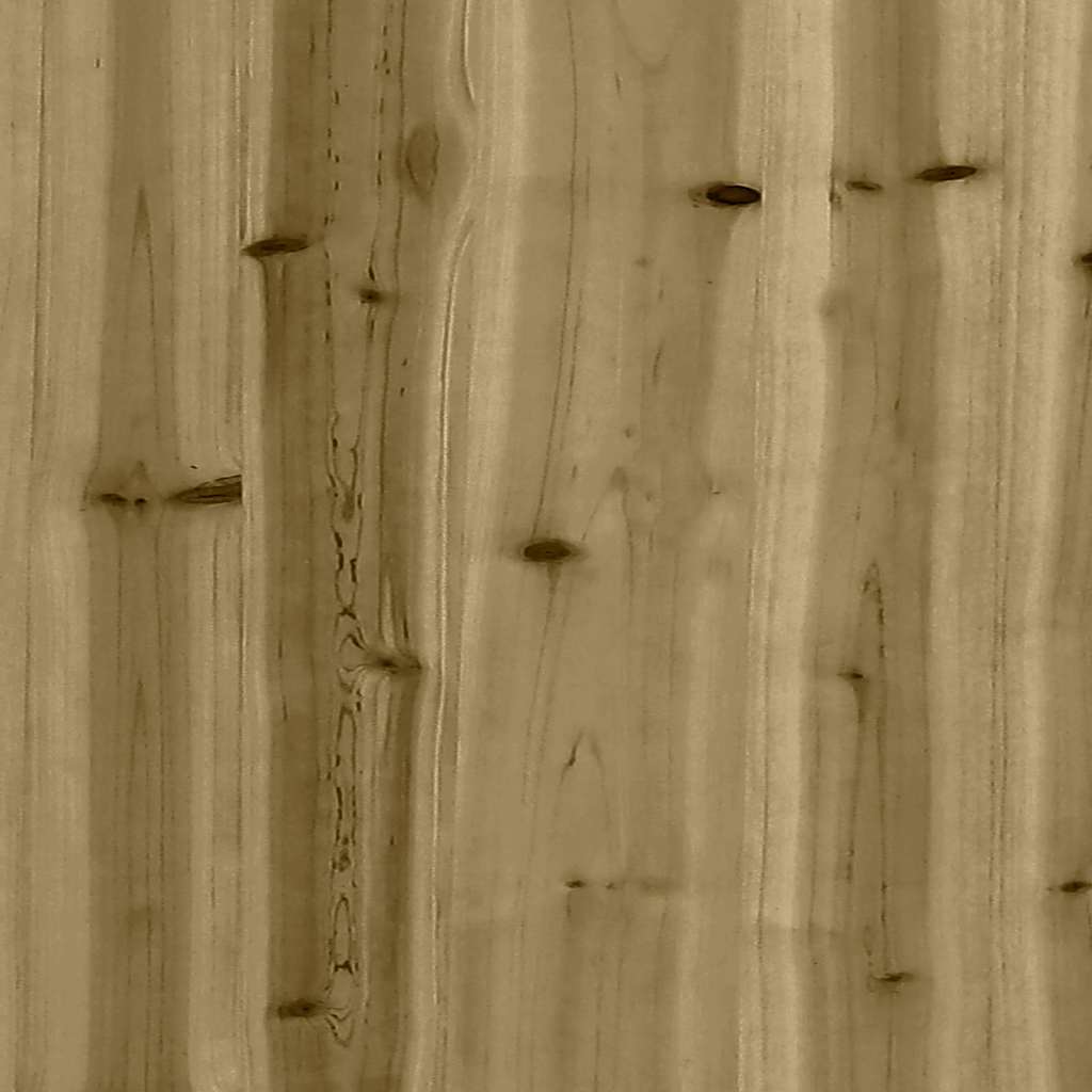 Divano da Giardino 3 Posti con Poggiapiedi Legno Massello Pino | homemem39