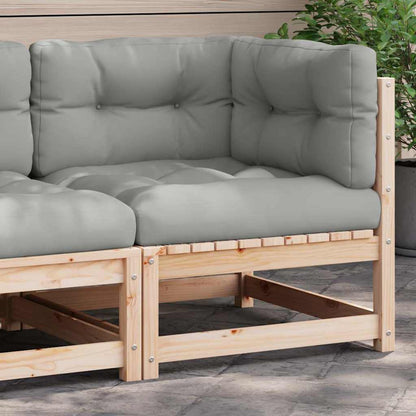 Divano Angolare da Giardino con Cuscini Legno Massello di Pino | homemem39