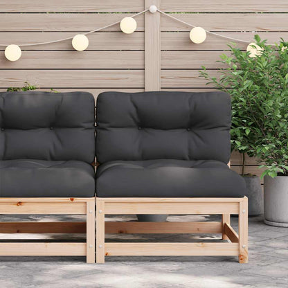 Divano Giardino Senza Braccioli con Cuscini Legno Massello Pino | homemem39