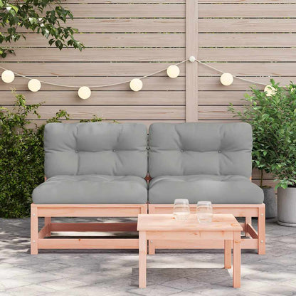 Divani Giardino Senza Braccioli con Cuscini 2 pz Legno Douglas | homemem39