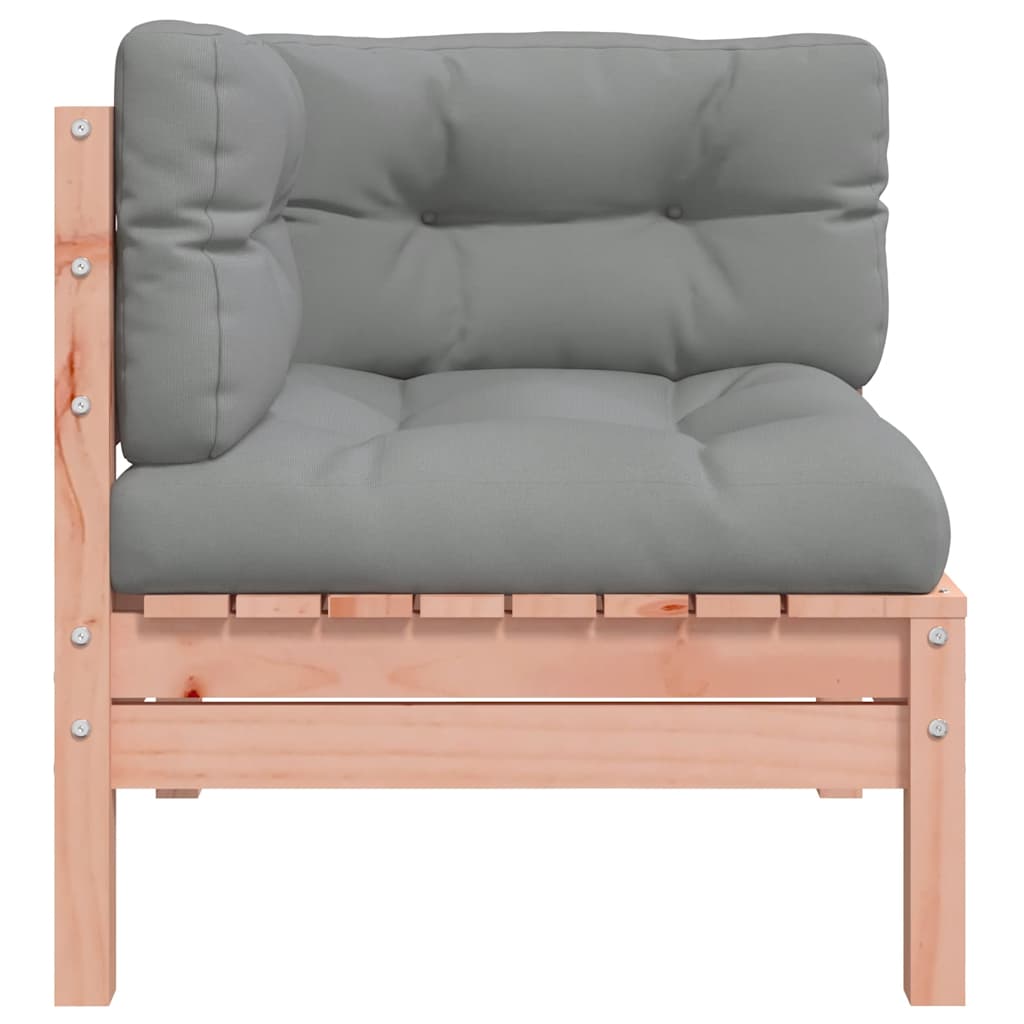 Divano Angolare da Giardino con Cuscini Legno Massello Douglas | homemem39