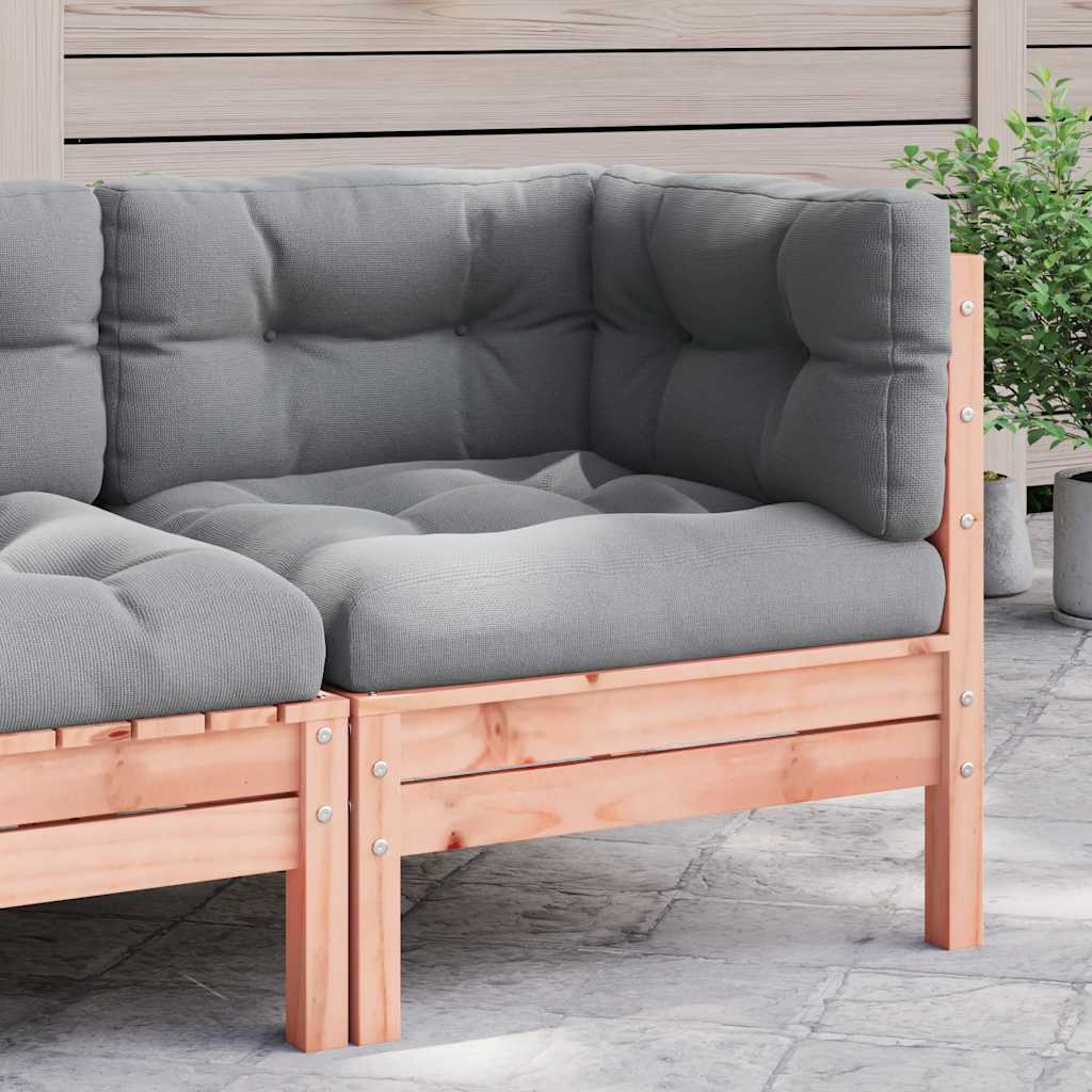 Divano Angolare da Giardino con Cuscini Legno Massello Douglas | homemem39