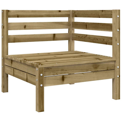 Divano Angolare da Giardino con Cuscini Legno Impregnato Pino - homemem39