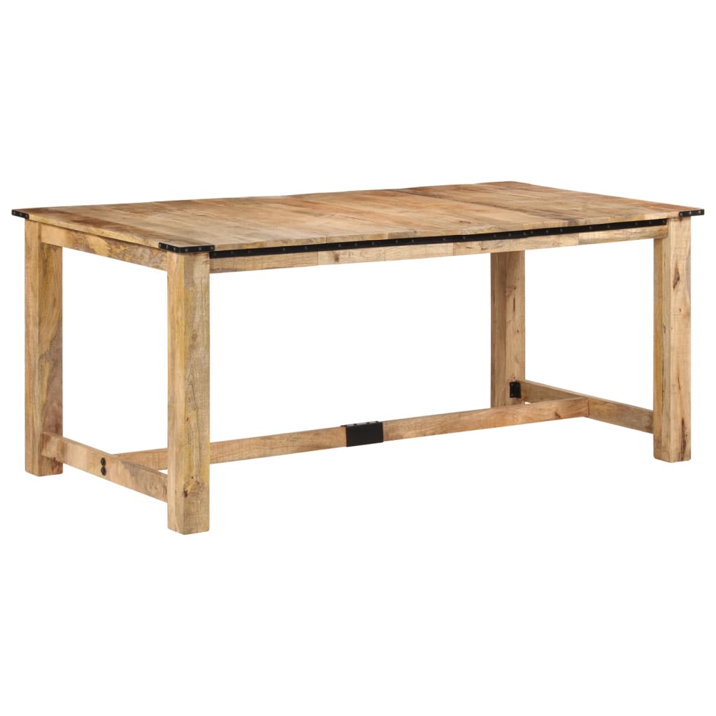 Tavolo da Pranzo 180x90x75 cm in Legno Massello di Mango | homemem39