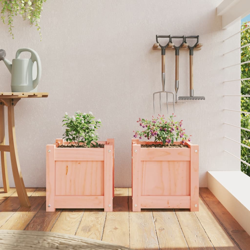 Fioriere da Giardino 2 pz in Legno Massello di Douglas | homemem39