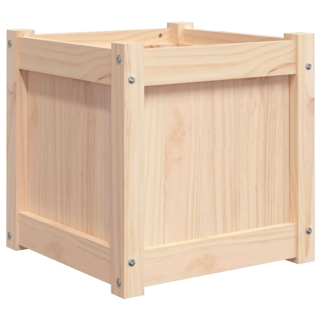 Fioriera da Giardino 40x40x40 cm in Legno Massello di Pino | homemem39