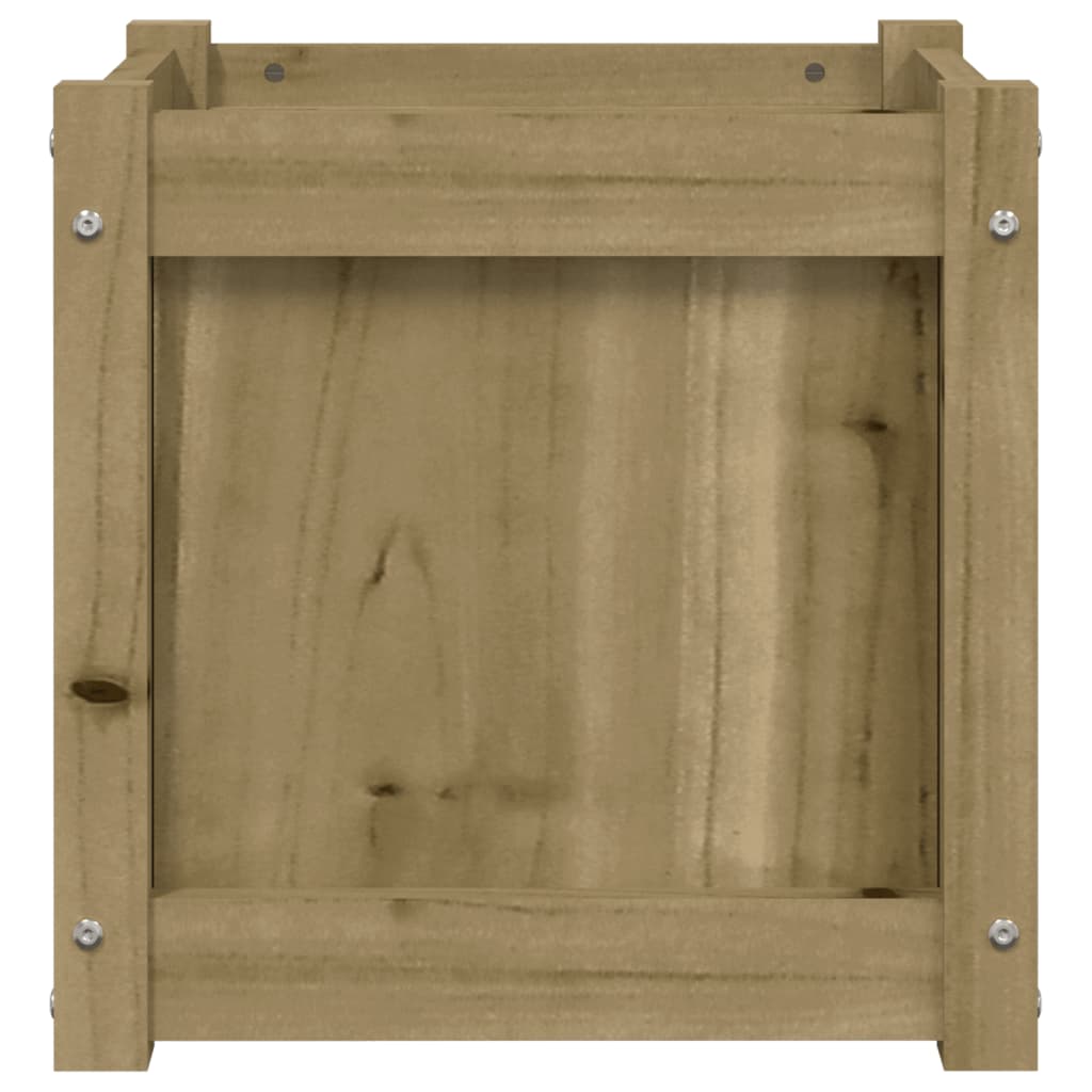Fioriera da Giardino 40x40x40 cm in Legno di Pino Impregnato | homemem39