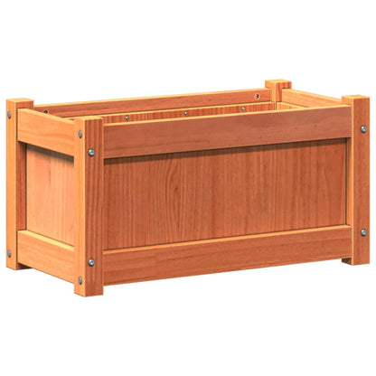 Fioriera Giardino Marrone Cera 60x31x31 cm Legno Massello Pino | homemem39