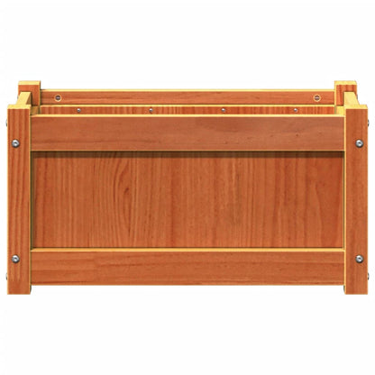 Fioriera Giardino Marrone Cera 60x31x31 cm Legno Massello Pino | homemem39