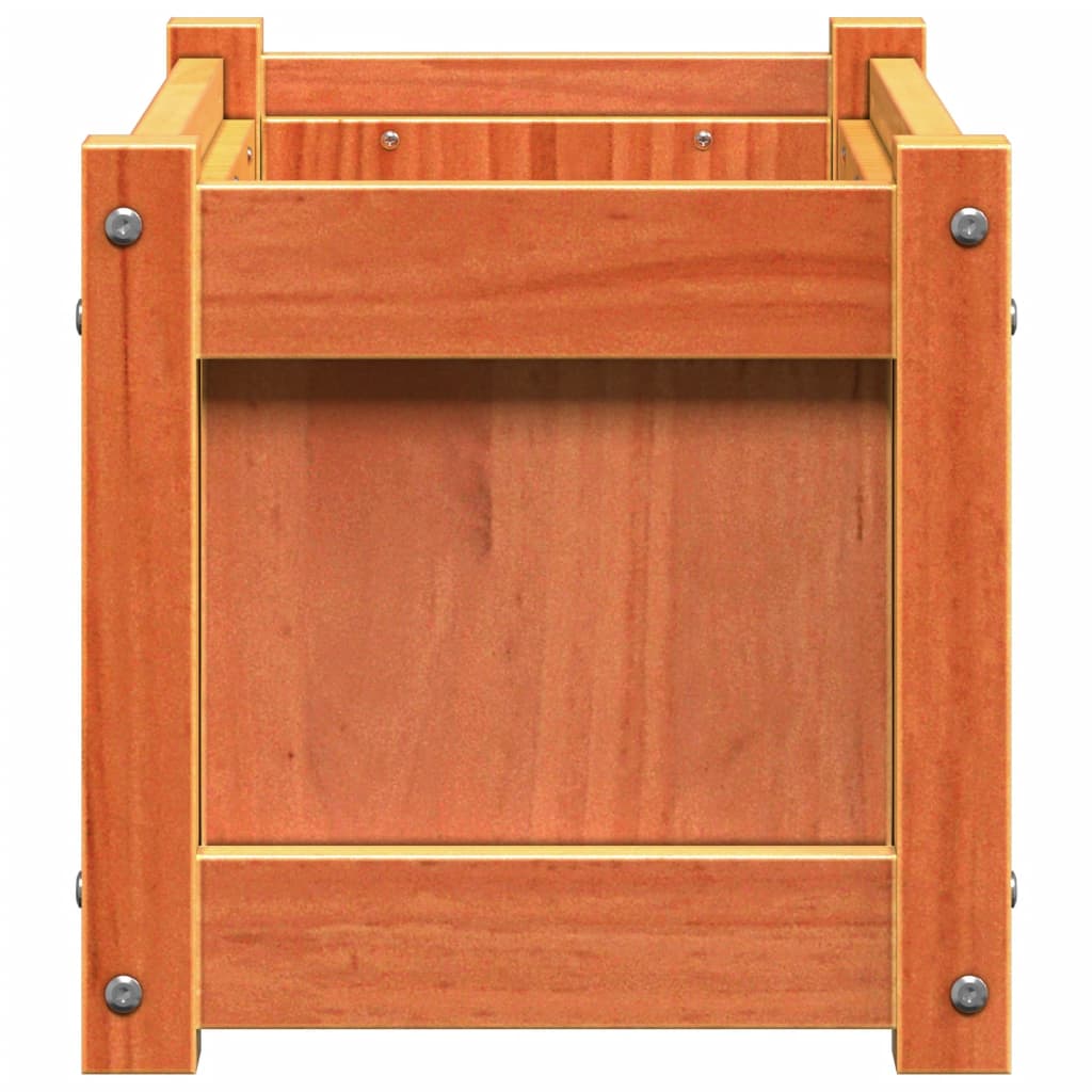 Fioriera Giardino Marrone Cera 60x31x31 cm Legno Massello Pino | homemem39