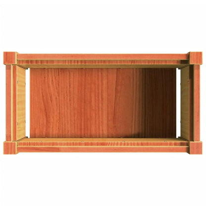 Fioriera Giardino Marrone Cera 60x31x31 cm Legno Massello Pino | homemem39