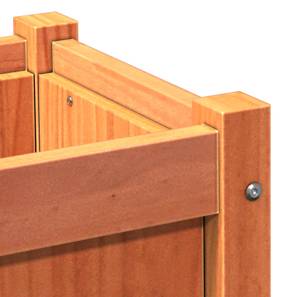 Fioriera Giardino Marrone Cera 60x31x31 cm Legno Massello Pino | homemem39