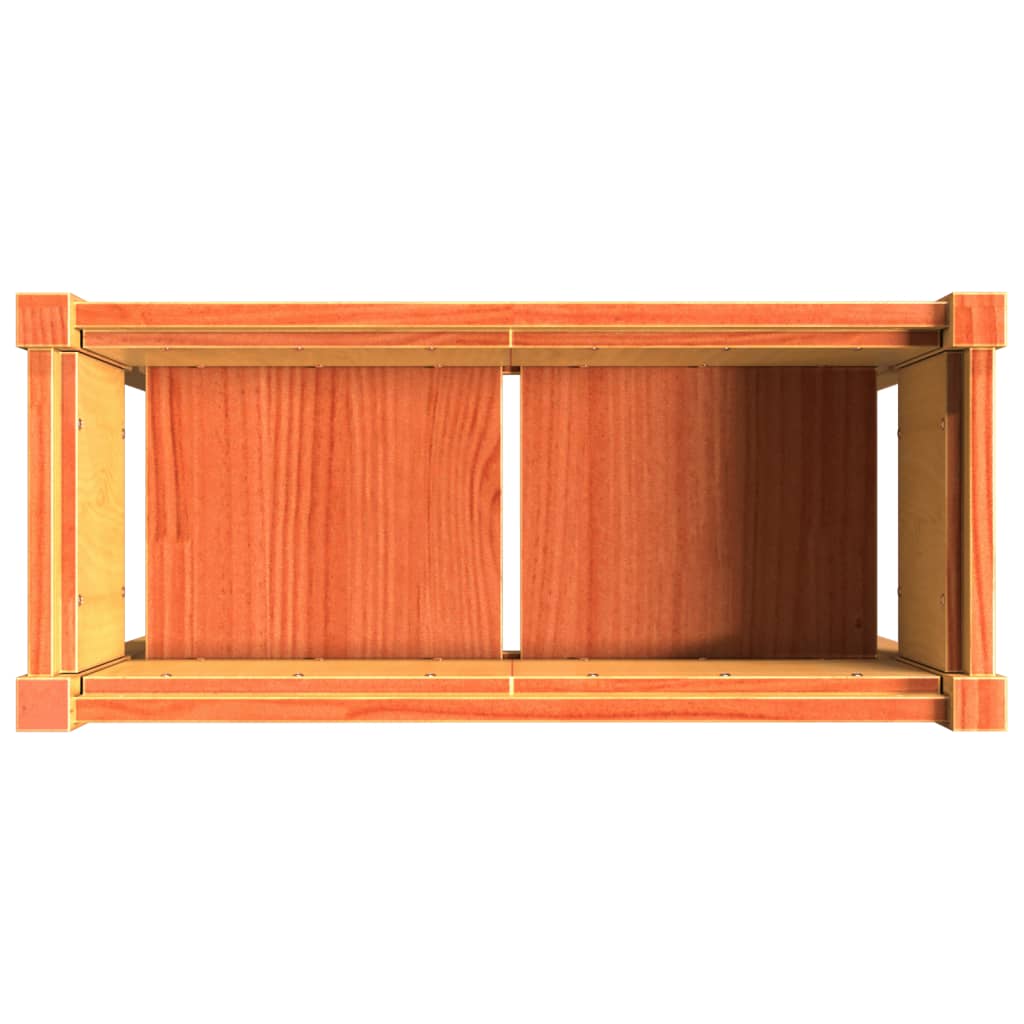 Fioriera Giardino Gambe Marrone Cera 70x31x70 cm Massello Pino - homemem39