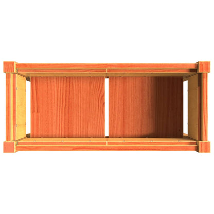 Fioriera Giardino Gambe Marrone Cera 70x31x70 cm Massello Pino - homemem39