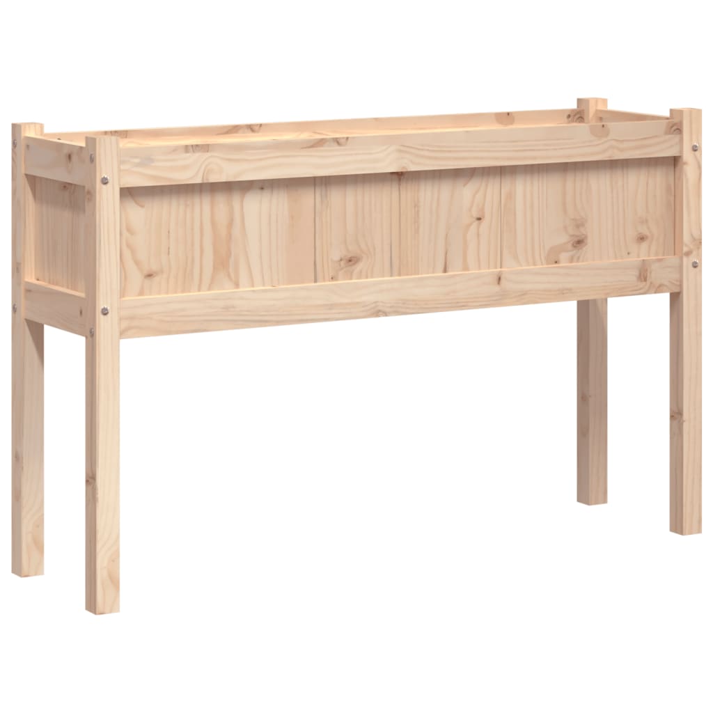 Fioriera Giardino con Gambe 110x31x70 cm Legno Massello Pino - homemem39
