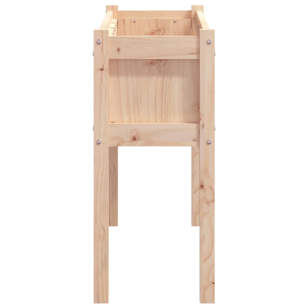 Fioriere da Giardino 2 pz con Gambe in Legno Massello di Pino | homemem39