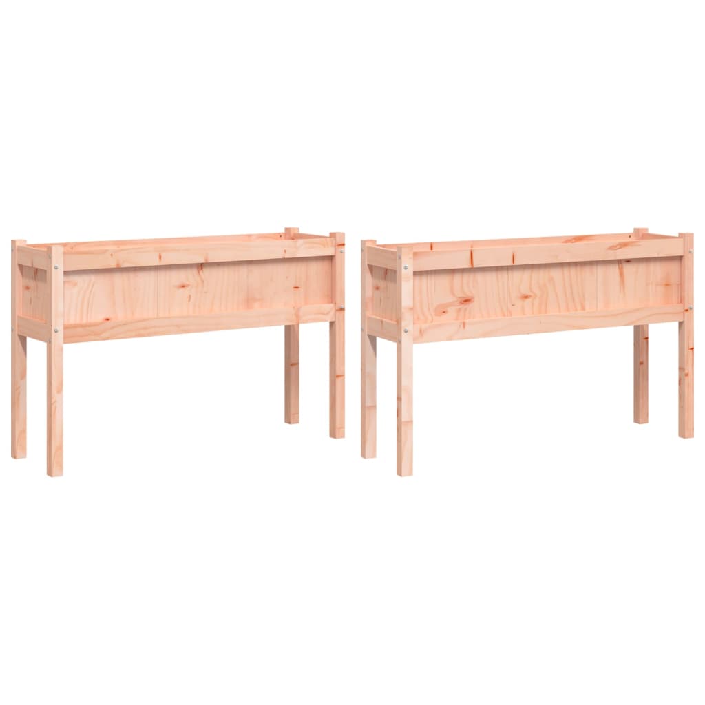 Fioriere da Giardino 2 pz con Gambe Legno Massello di Douglas | homemem39