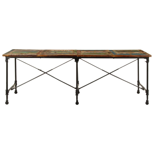 Tavolo da Pranzo 220x90x77 cm in Legno Massello di Recupero | homemem39