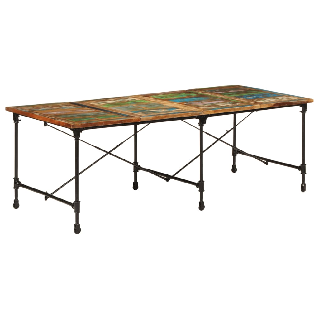 Tavolo da Pranzo 220x90x77 cm in Legno Massello di Recupero | homemem39