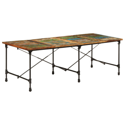 Tavolo da Pranzo 220x90x77 cm in Legno Massello di Recupero | homemem39