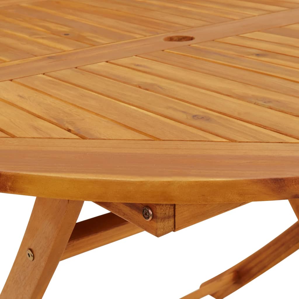Set da Pranzo per Giardino 5 pz in Legno Massello di Acacia - homemem39