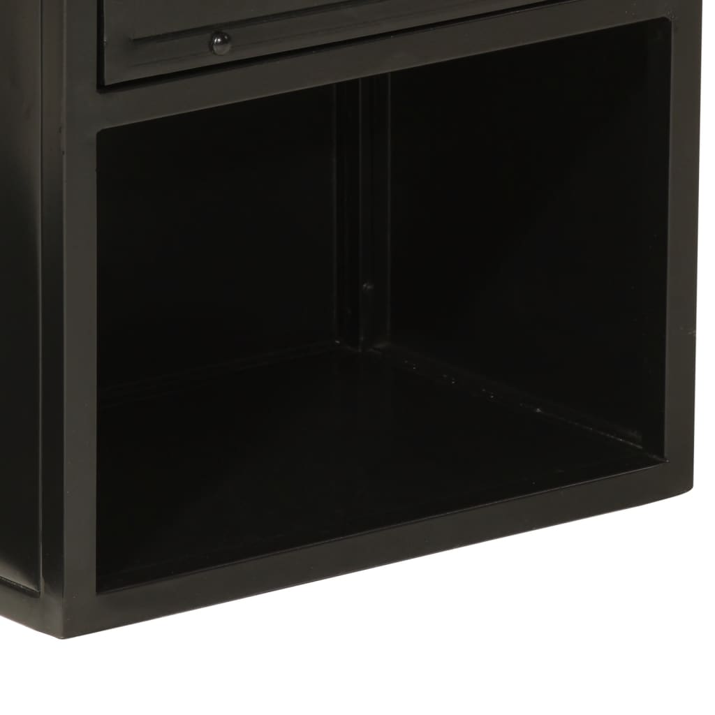 Mobile da Bagno 40x27x90 cm in Ferro e Legno Massello di Mango | homemem39