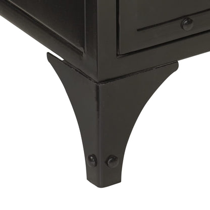 Mobile Lavabo da Bagno 55x35x60 cm Ferro e Legno Massello Mango | homemem39