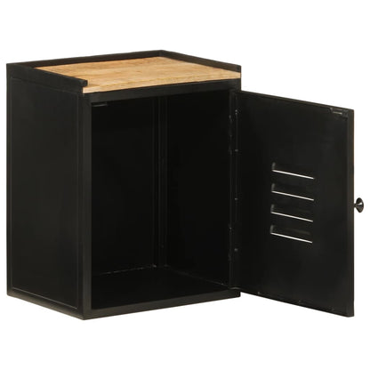 Mobile da Bagno 40x30x50 cm in Ferro e Legno Massello di Mango | homemem39