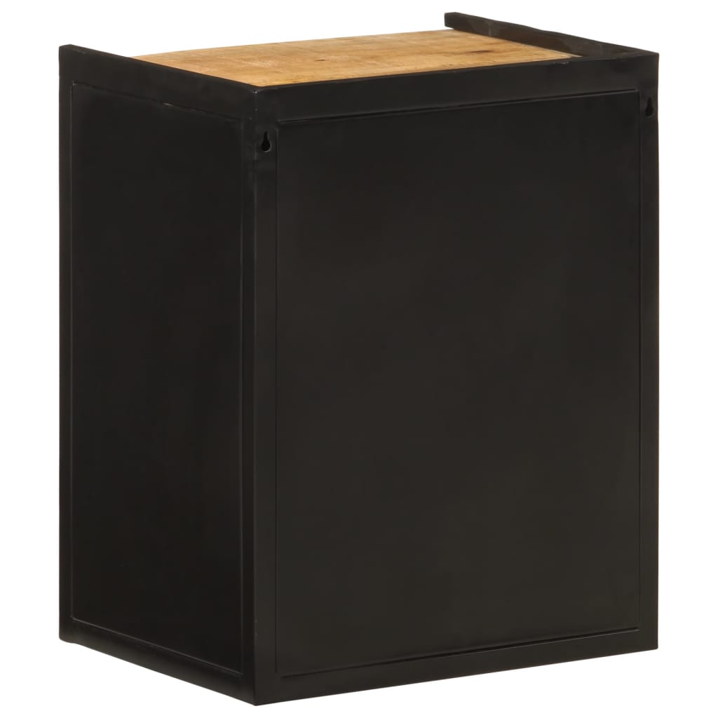 Mobile da Bagno 40x30x50 cm in Ferro e Legno Massello di Mango | homemem39