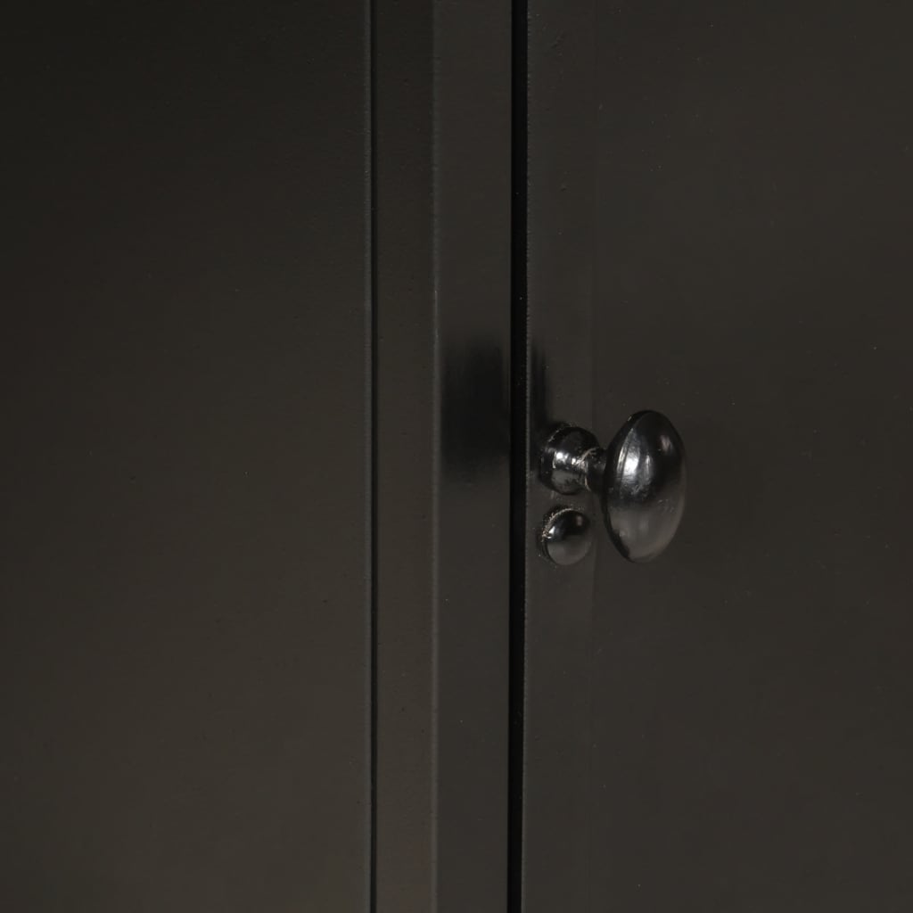 Mobile da Bagno 40x30x50 cm in Ferro e Legno Massello di Mango | homemem39