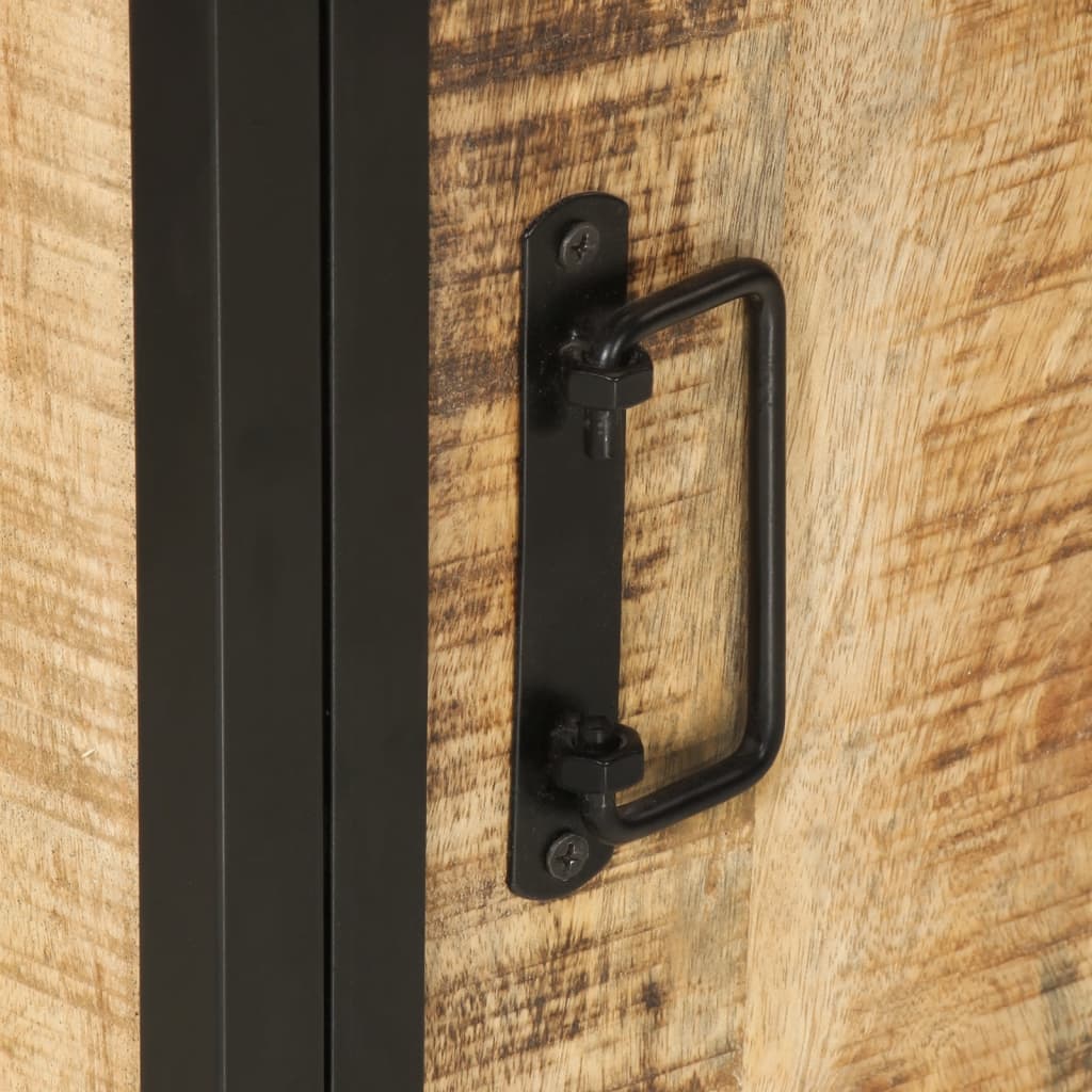 Mobile da Bagno 40x27x90 cm in Legno Massello di Mango e Ferro | homemem39
