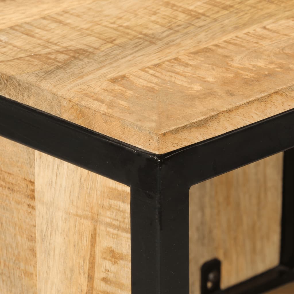 Mobile da Bagno 40x27x90 cm in Legno Massello di Mango e Ferro | homemem39