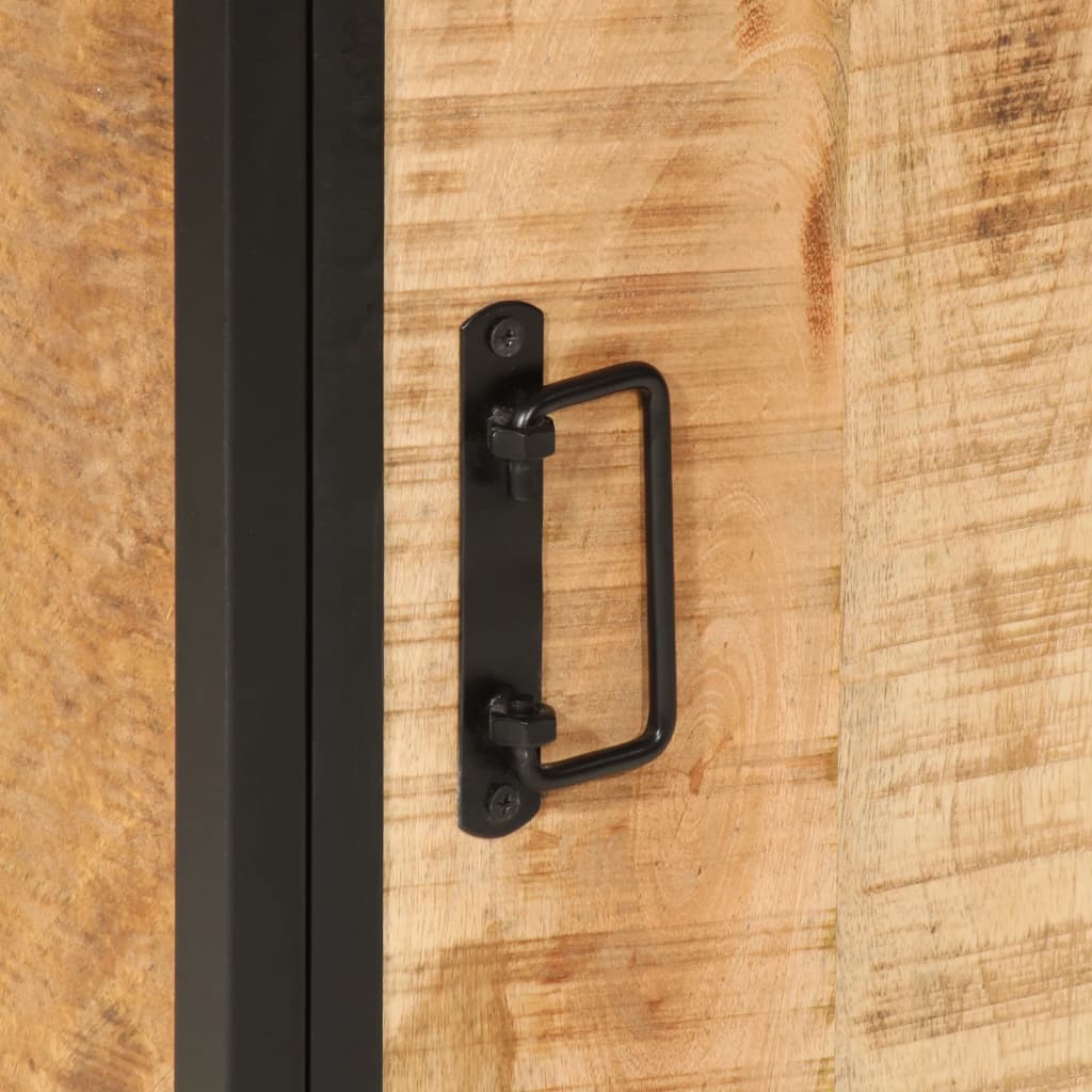 Mobile da Bagno 40x27x90 cm in Legno Massello di Mango e Ferro | homemem39