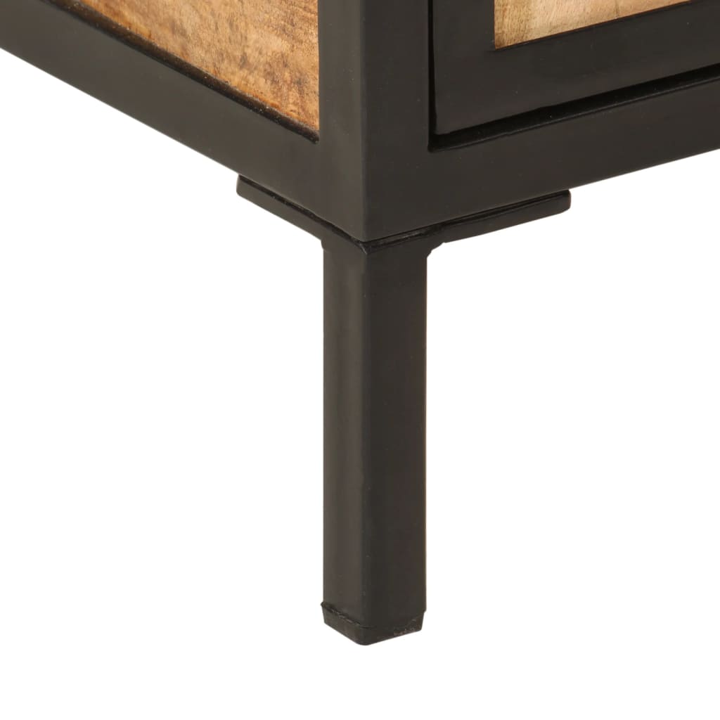 Mobile da Bagno 40x27x90 cm in Legno Massello di Mango e Ferro | homemem39