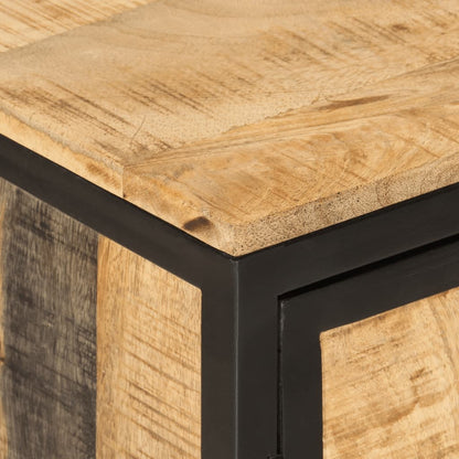 Mobile Lavabo da Bagno 55x35x60 cm Legno Massello Mango e Ferro | homemem39