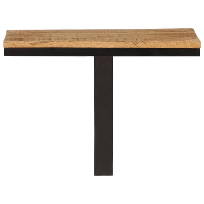 Mensola da Parete 40x30x32 cm in Legno Massello Mango e Ferro