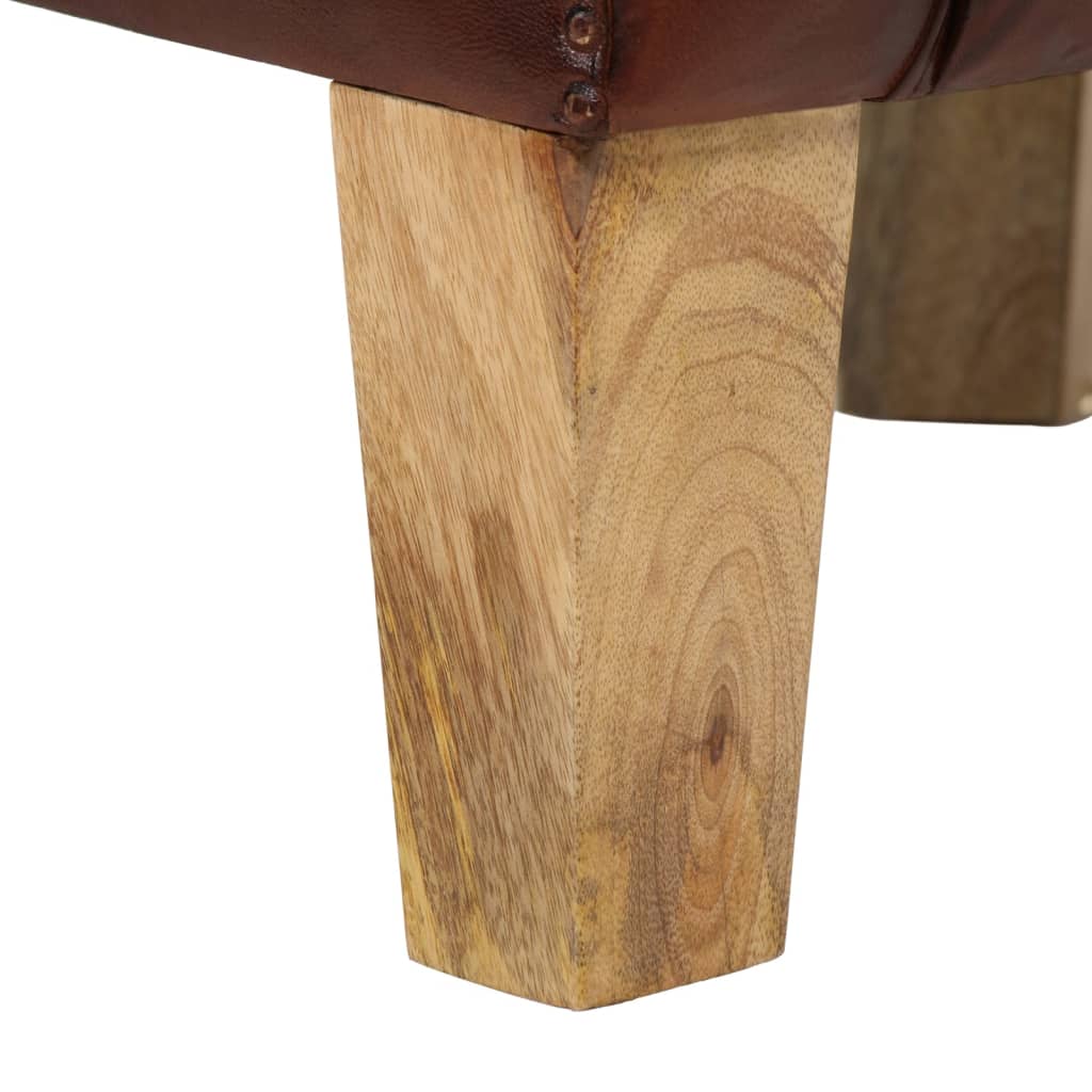 Poltrona Cabriolet Marrone in Vera Pelle