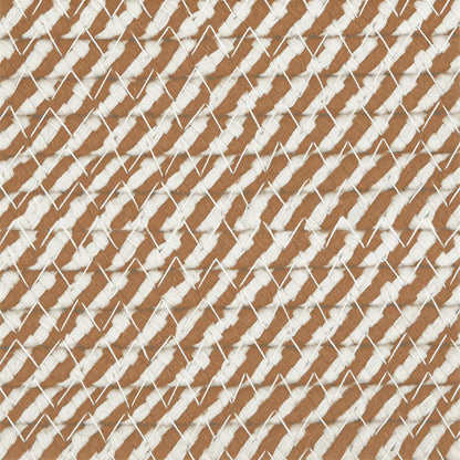 Cestino Portaoggetti Marrone e Bianco Ø40x35 cm in Cotone | homemem39