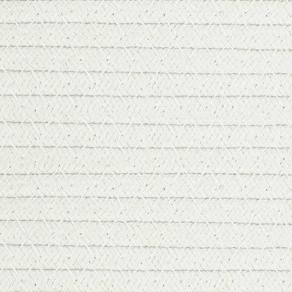 Cestino Portaoggetti Beige e Bianco Ø43x38 cm in Cotone - homemem39