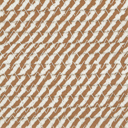 Cestino Portaoggetti Marrone e Bianco Ø43x38 cm in Cotone - homemem39