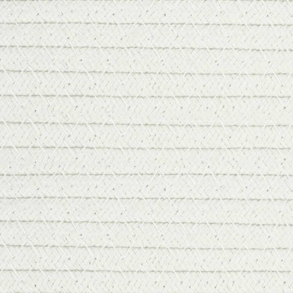 Cestino Portaoggetti Grigio e Bianco Ø49x65 cm in Cotone | homemem39