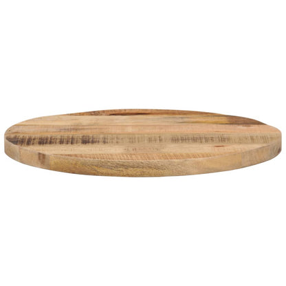 Piano per Tavolo Ø 60x2,5cm Rotondo Legno Massello Grezzo Mango | homemem39