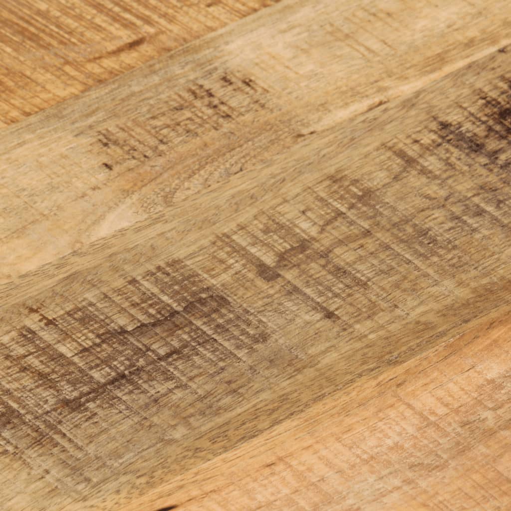 Piano per Tavolo Ø 60x2,5cm Rotondo Legno Massello Grezzo Mango | homemem39