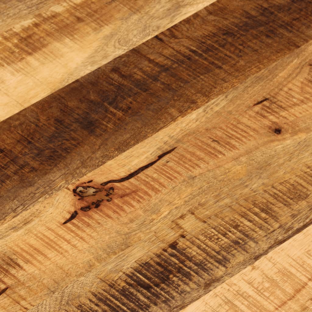 Piano per Tavolo Ø 70x1,5cm Rotondo Legno Massello Grezzo Mango | homemem39