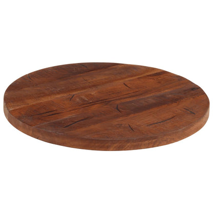 Piano per Tavolo Ø 50x3,8 cm Rotondo Legno Massello di Recupero