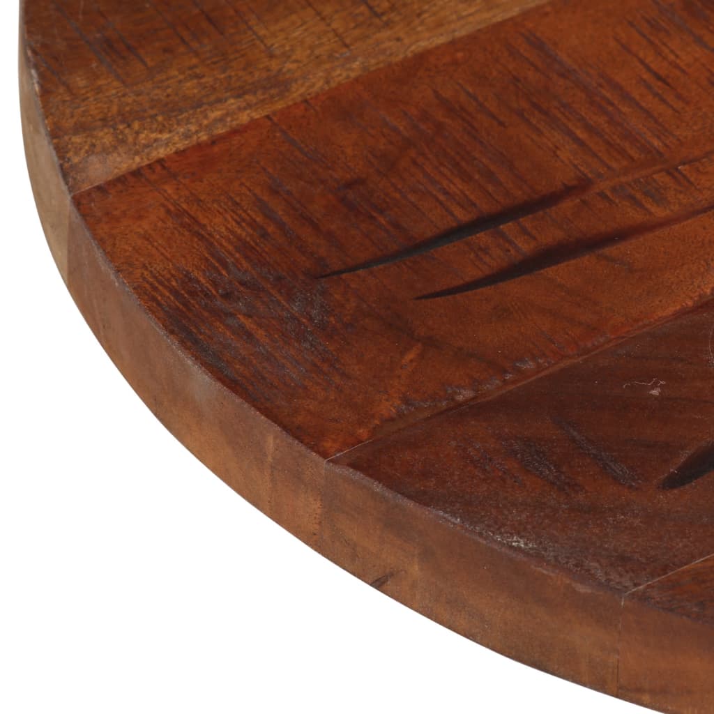 Piano per Tavolo Ø 50x3,8 cm Rotondo Legno Massello di Recupero | homemem39
