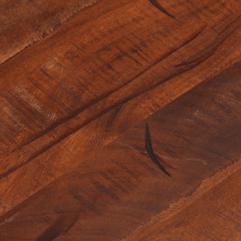 Piano per Tavolo Ø 50x3,8 cm Rotondo Legno Massello di Recupero