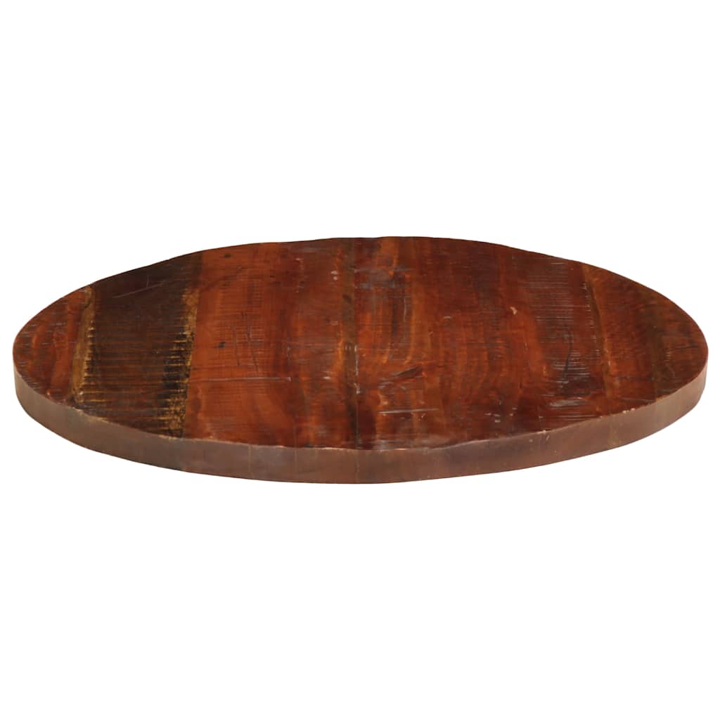Piano per Tavolo Ø 70x2,5 cm Rotondo Legno Massello di Recupero